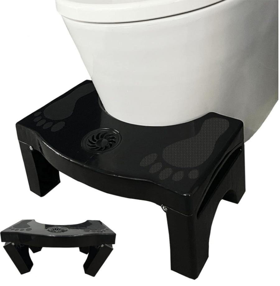 Foldable Toilet Stool Adult Poop Stool, Squatting Portable Stool for The Bathroom