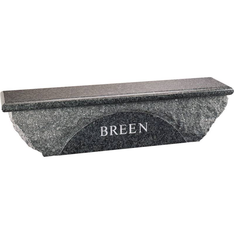 Granite Memorial Bench for Cemetery Grave