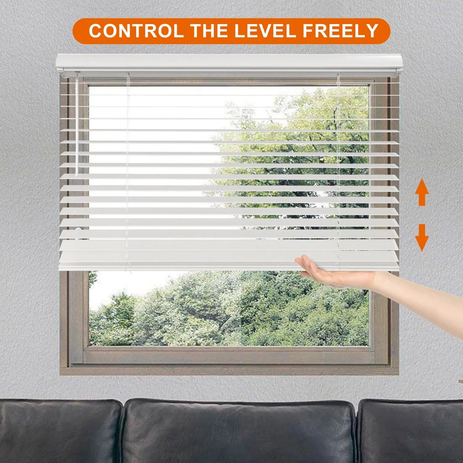 Installation Free Magnet Window Curtain No Drill Cordless Aluminum Venetian Metal Blind