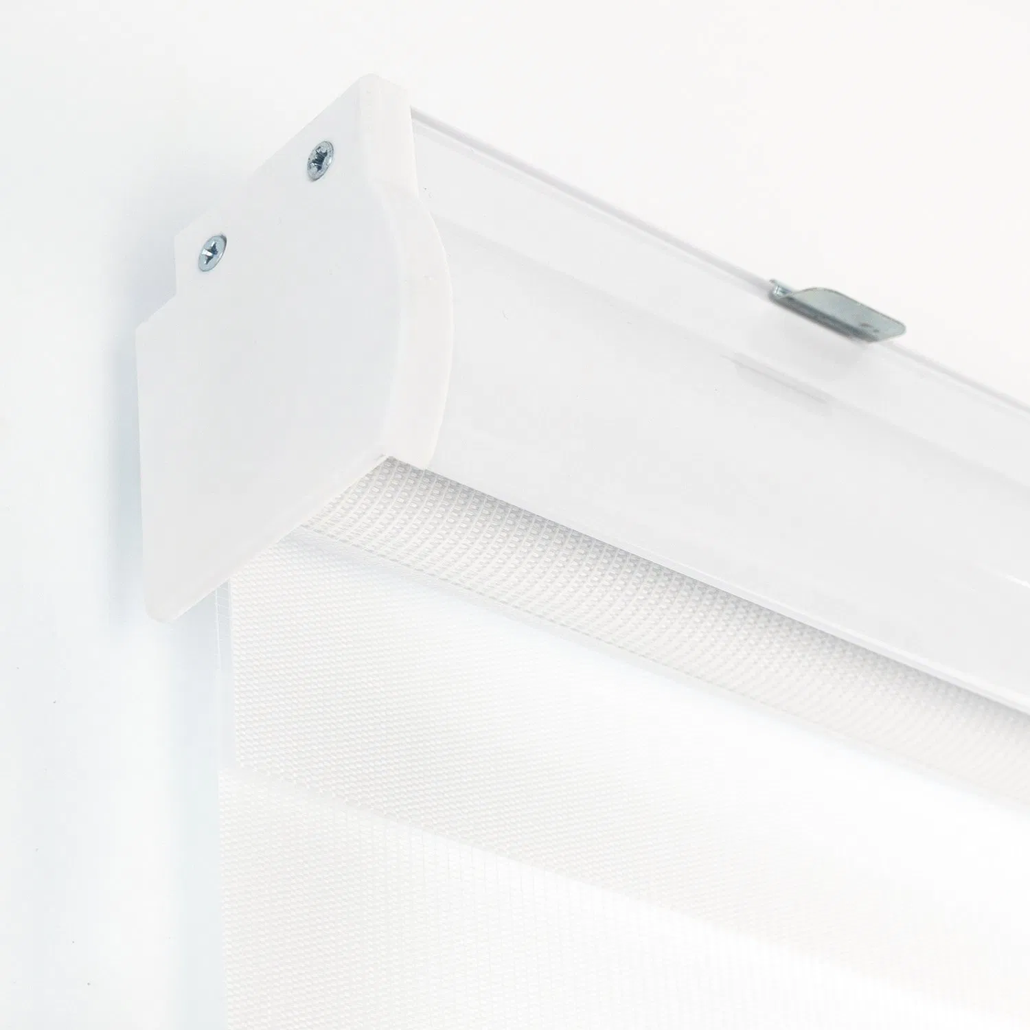 Sisheng Zebra Blinds Light Filtering Sheer Shades Built-in Roller Blinds Privacy Light Control for Everyday Use G02 White