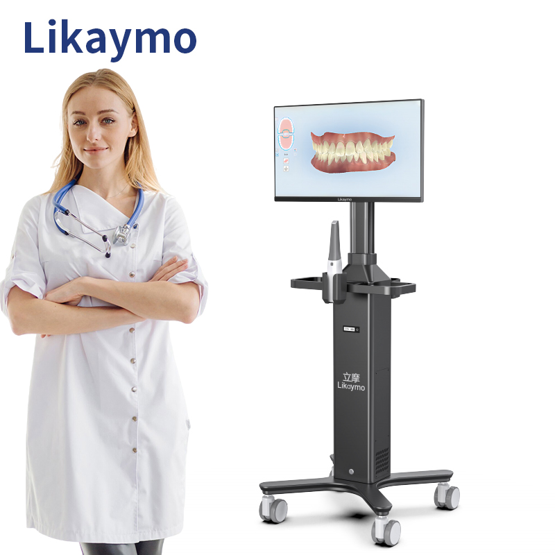 Dental Clinic Computer Trolley Workstation with All-in-One PC Dental Trolley Medical Trolley