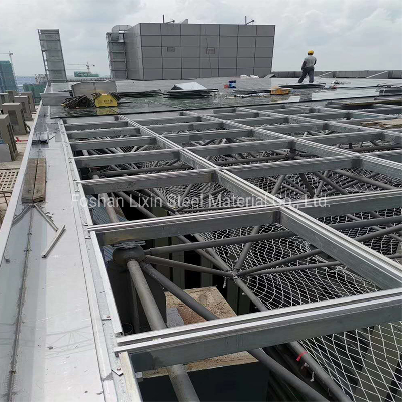Modern Lighting Steel Structure Truss Shopping Mall Steel Roof