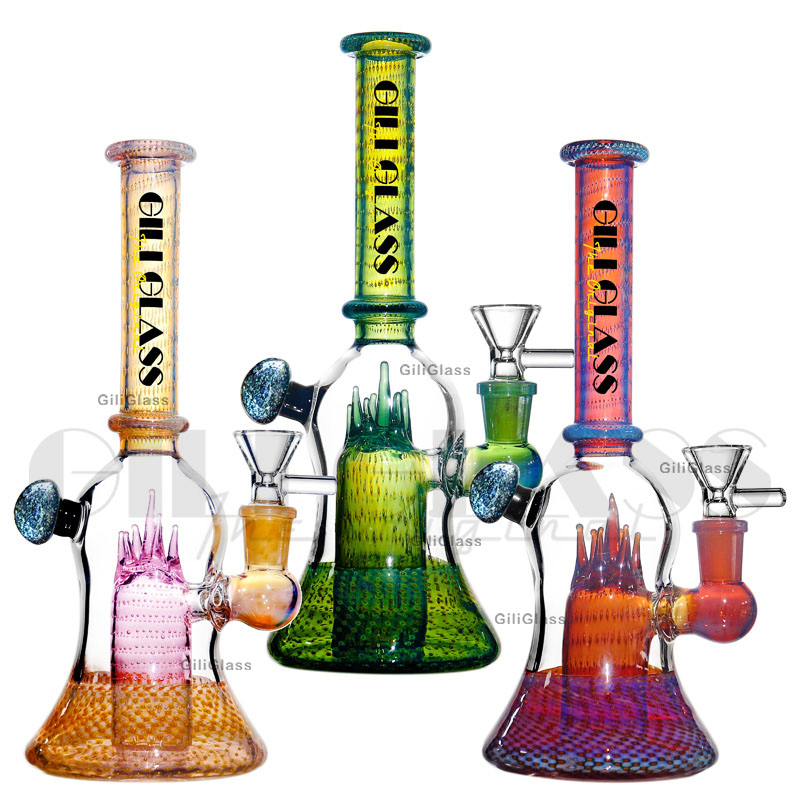 Gili-991 Giliglass 9 Inches Wholesale Glass Oil Burner Eectronic DAB Rig Smoking Glass Water Pipe