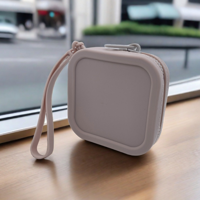 Mini Silicone Makeup Bag Pouch with Dustproof Cover Small Coin Bag Cosmetic Travel Organizer for Purse Toiletries