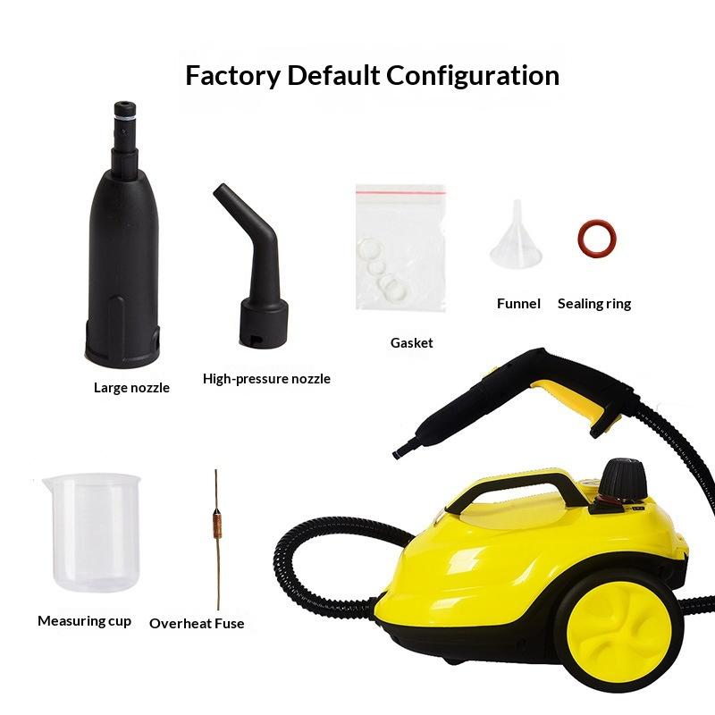 Handheld Steamer for Cleaning Kitchen Grease Bathroom Grout Car Upholstery 900 Ml Tank