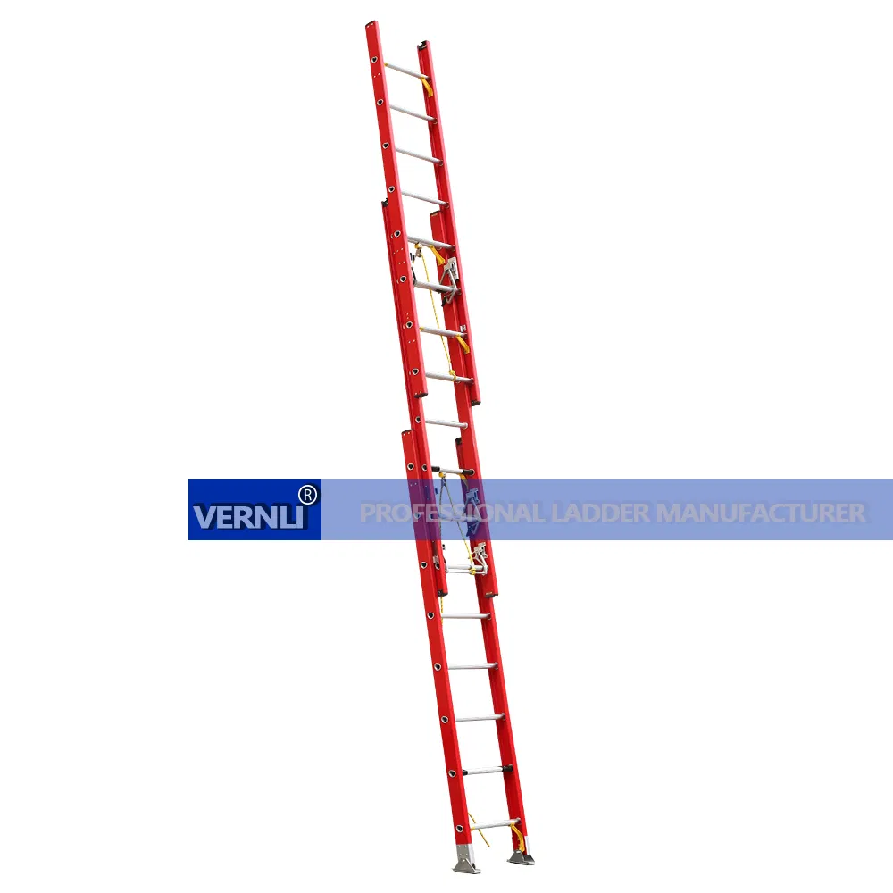 3*8 Step FRP Step Extended Fiberglass Foldable Non-Conductive Ladder
