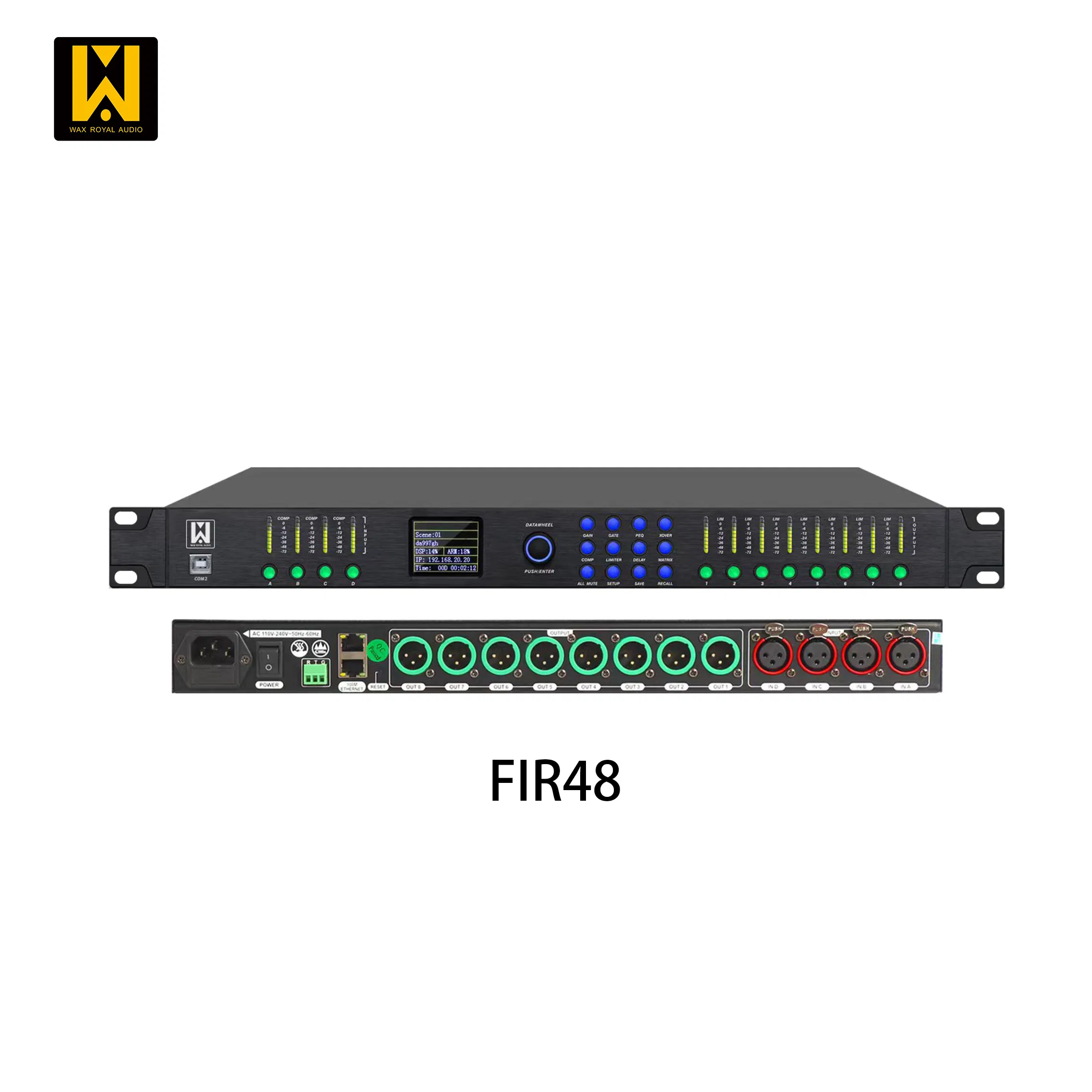 Fir48 4 in 8 out Speaker Management Digital Audio Processor
