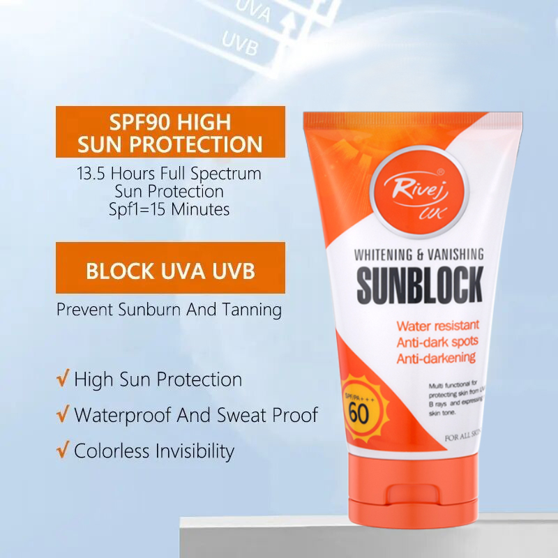 Rivej SPF60 Vanishing Sunblock for All Skin Types