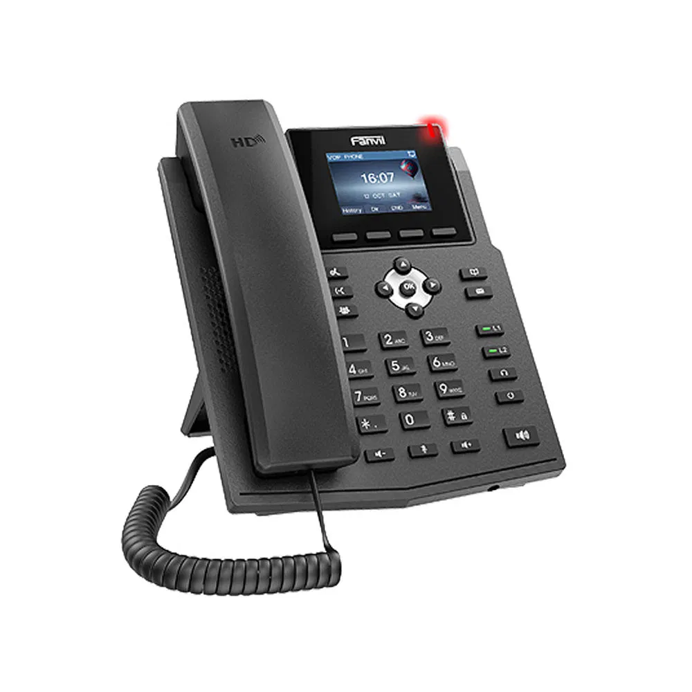 Fanvil X303W WiFi IP Phone, Business VoIP Phone with 4.3-inch LCD, Dual Gigabit Ports, PoE Support, HD Voice, Bluetooth for Office & Home Use