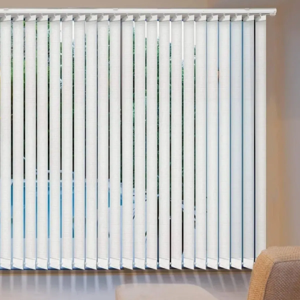 Customized Large Vertical Sheer Blinds Decorative Indoor Manual Blind for Home