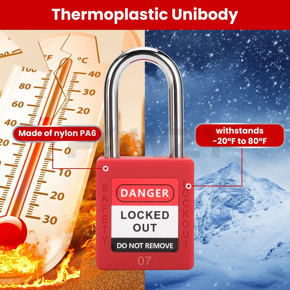 Industrial Safety Lockout Tagout Padlock System for Compliance