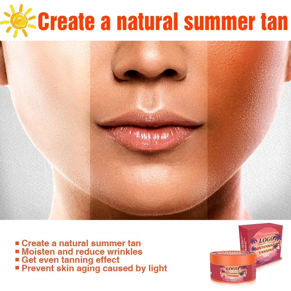 Beauty Cosmetics Skin Care Moisturizer Deep Skin Tone Bronzing Tanning Gel