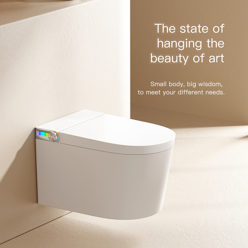 Concealed Cistern Back to Wall Toilet Set Bathroom Tankless Wall Mounted Intelligent Toilet