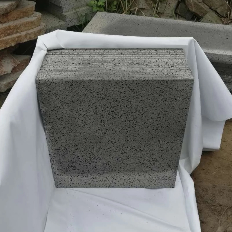 Honed Dark Grey/Black Basalt with Holes for Flooring Tiles, Basalt Tiles