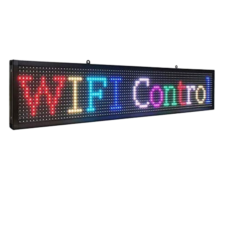 Уличный LED-экран P5 96x16см, WiFi управление, 5мм пиксель