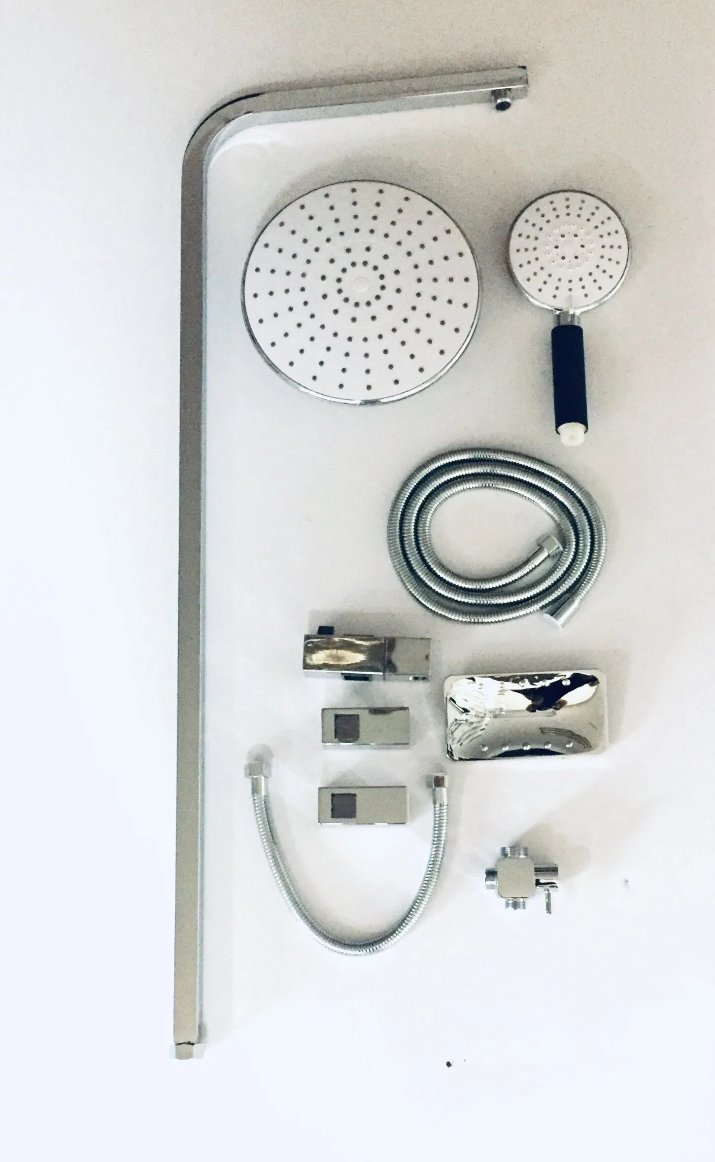 Hot Sell Chrome Shower Set Top Water Inlet/Handheld Shower Bar