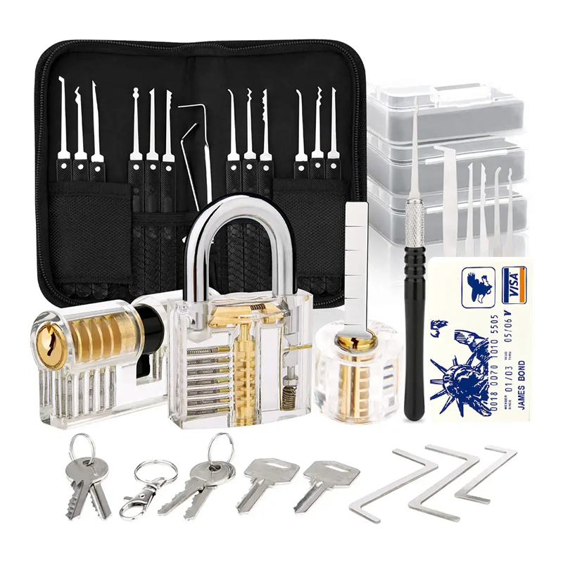 Best Professional 17PCS Lock Pick Set Stainless Steel Locksmith Tool Picking Lockpick