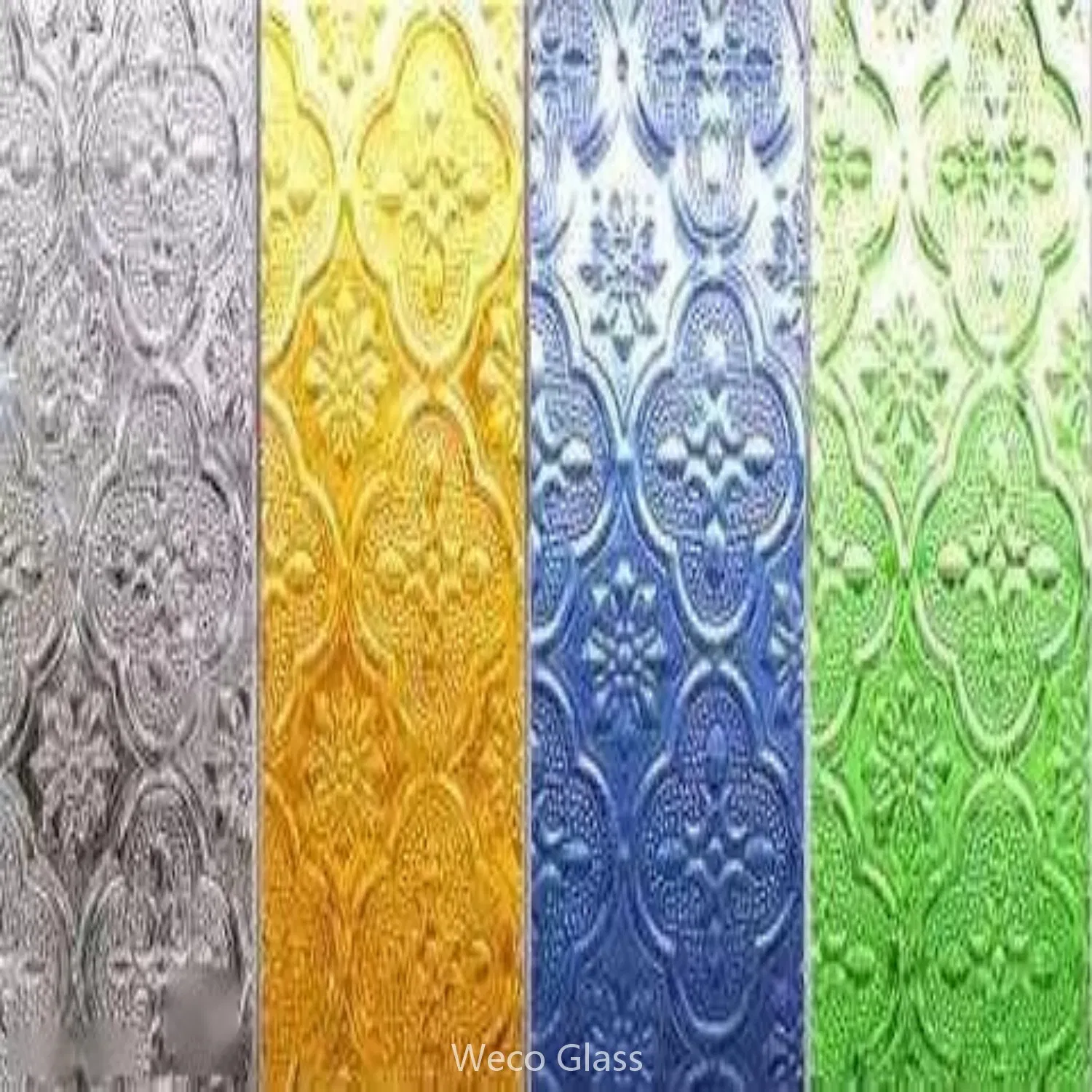 4-8mm Fast Delivery Customized Size Decorative Frosted Patterned Acid Etched Glass