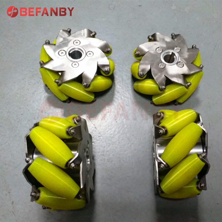 360 Degree 8 Inch Aluminum Alloy Factory Robot Mecanum Wheel