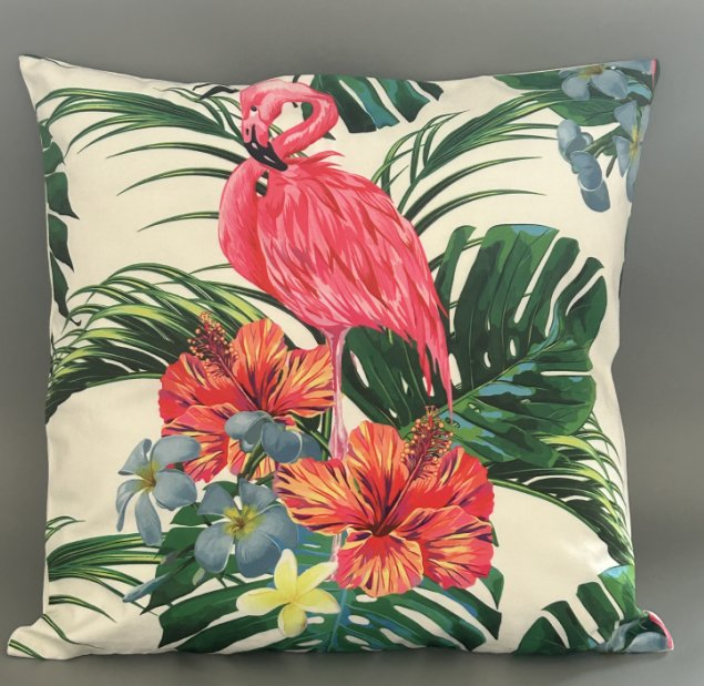 Custom Digital Printing Flamingo Pillow Cushion Used for Sofa and Car