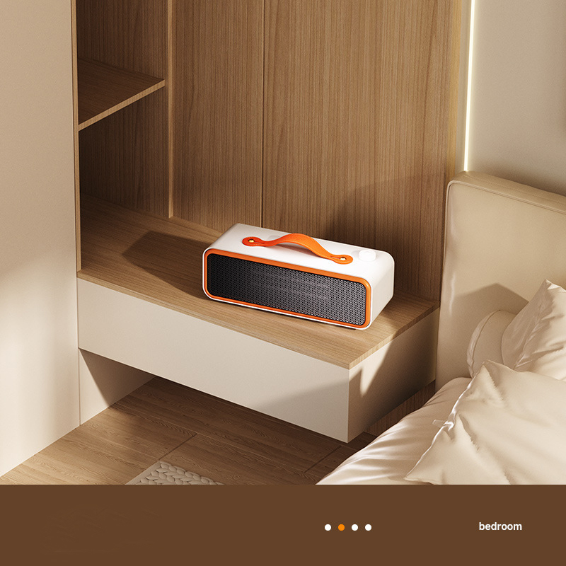 2025 Cross-Border New Compact Fan Heater Portable, PTC Fast Heating Ceramic for Bedroom, Office and Indoor Use