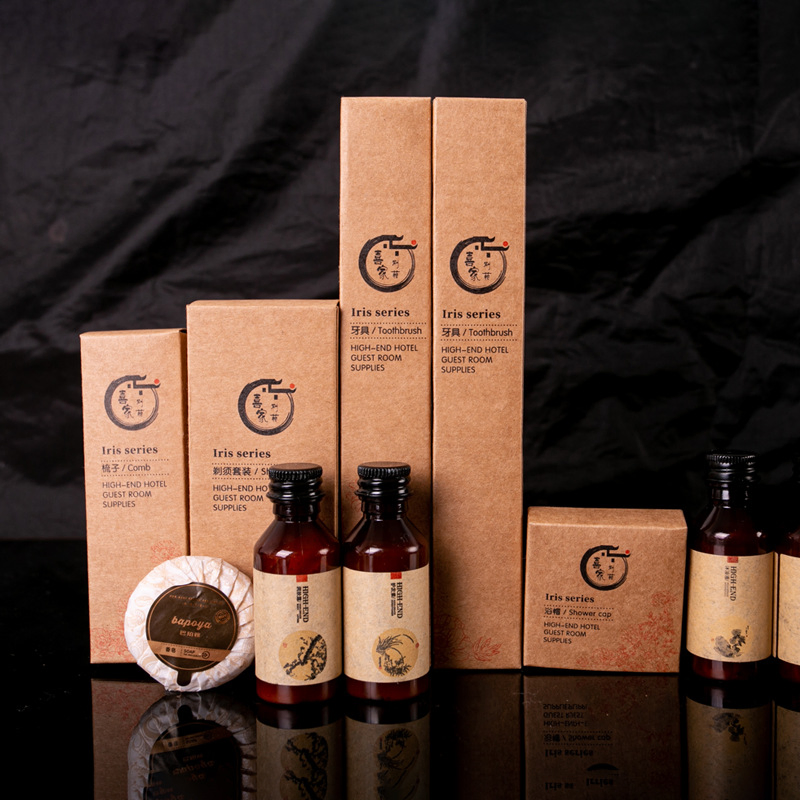 Hotel Guest Amenity Customized Logo/ Personalized Logo Guest Room Set/Professional Hotel Amenities Factory