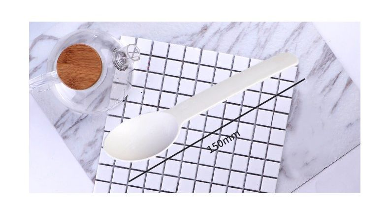 Best Selling Biodegradable Disposable Corn Starch Ice Cream Spoons Colored