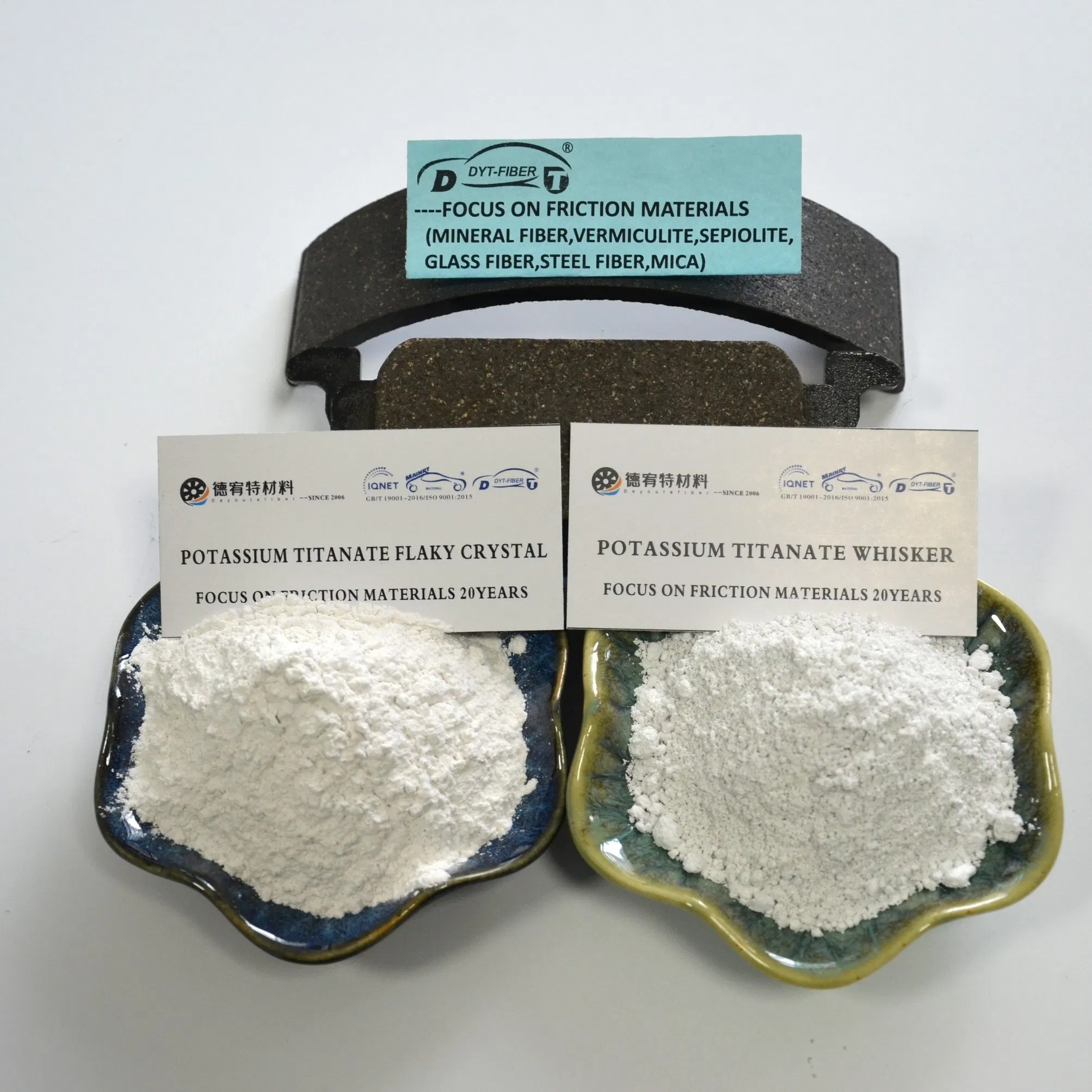 Mineral Fiber Mf-1025 and Potassium Titanate Salt Flakes for Manufacturing Brake Lining