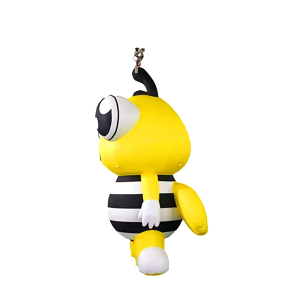 Vibrant Inflatable Cartoon Bee with Colorful Wings for Outdoor Promotion