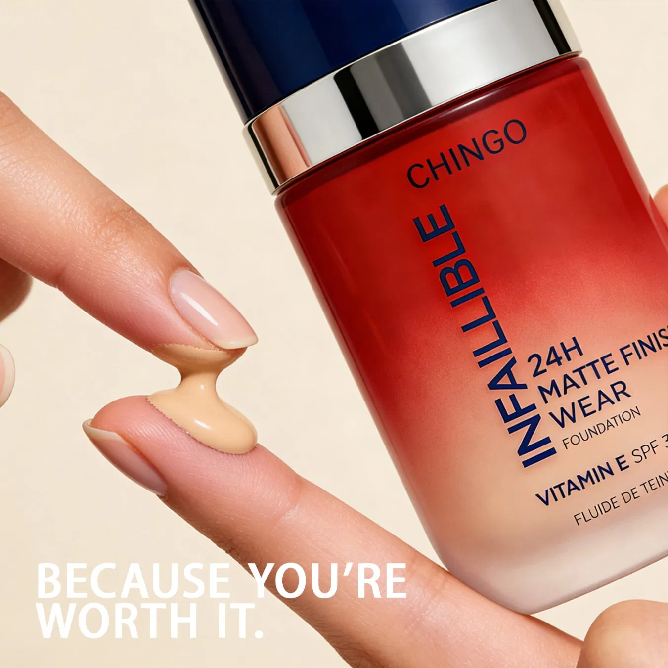 Premium Breathable Waterproof Liquid Foundation Delivers Natural Glowy Finish