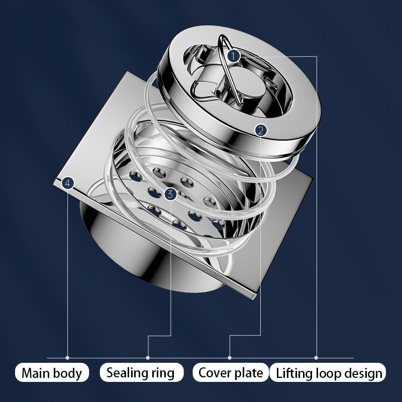Круглый латунный дренаж для бассейна 8.5 см с кольцом