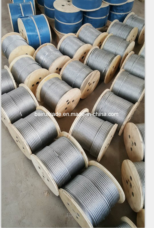 6mm Hot DIP Galvanized Steel Wire Rope for Export