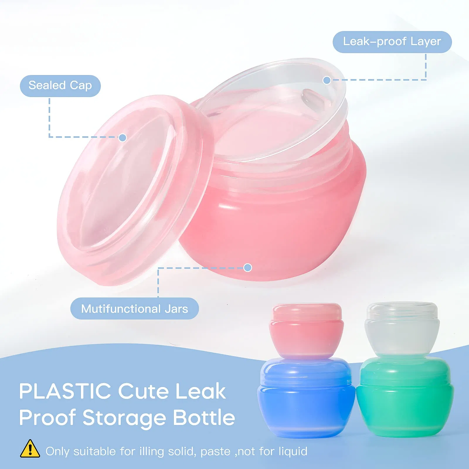Toiletries Tsa Approved 3oz Leak Proof Silicone Containers Travel Bottles