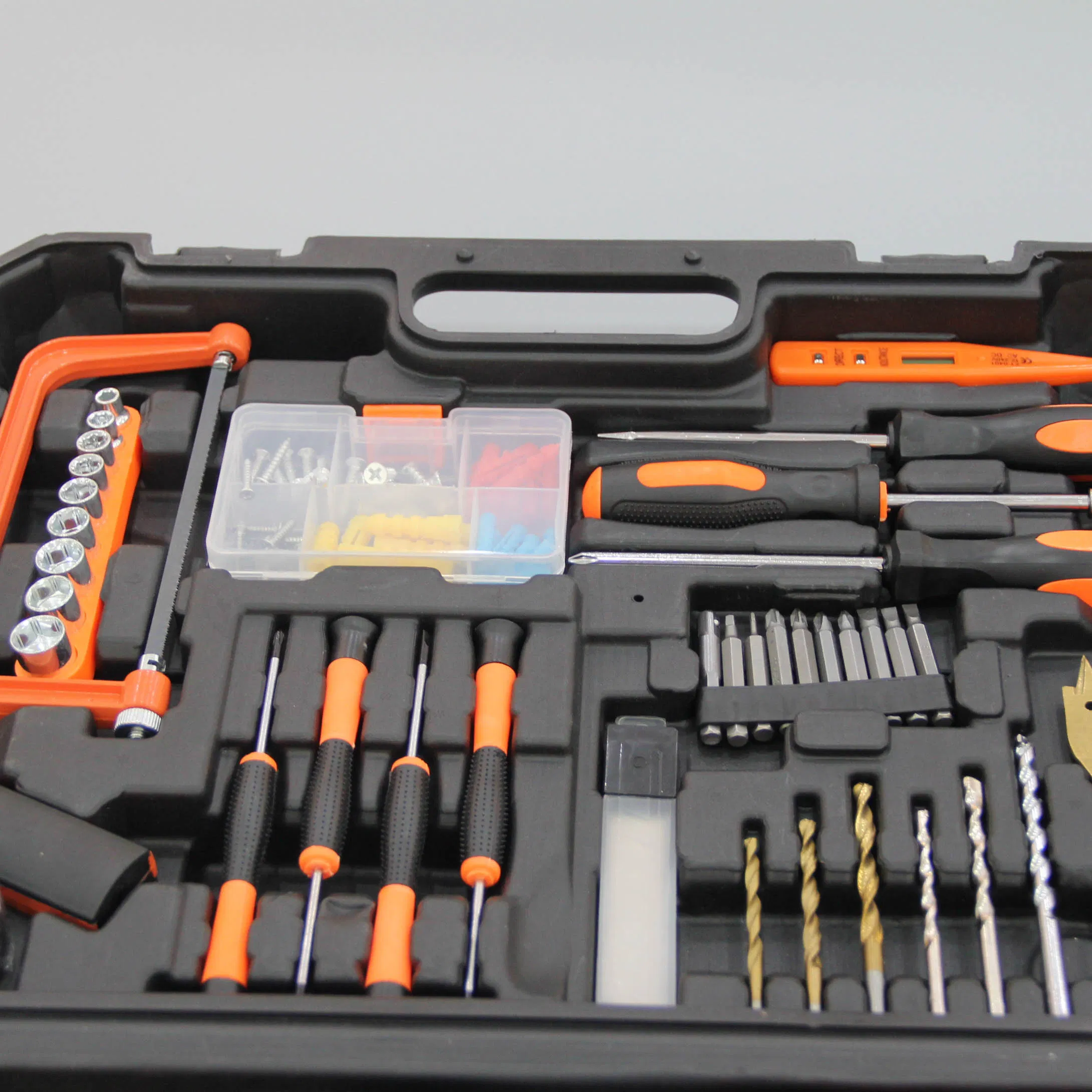 Behappy High Quality 108 PCS Household Electric Hand Tools Set