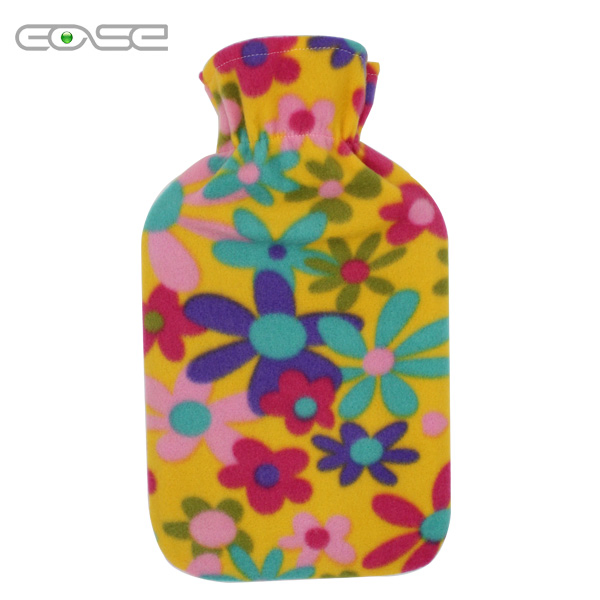 Luxurious 2 Litre Hot Water Bottle with Soft Fleece Cover