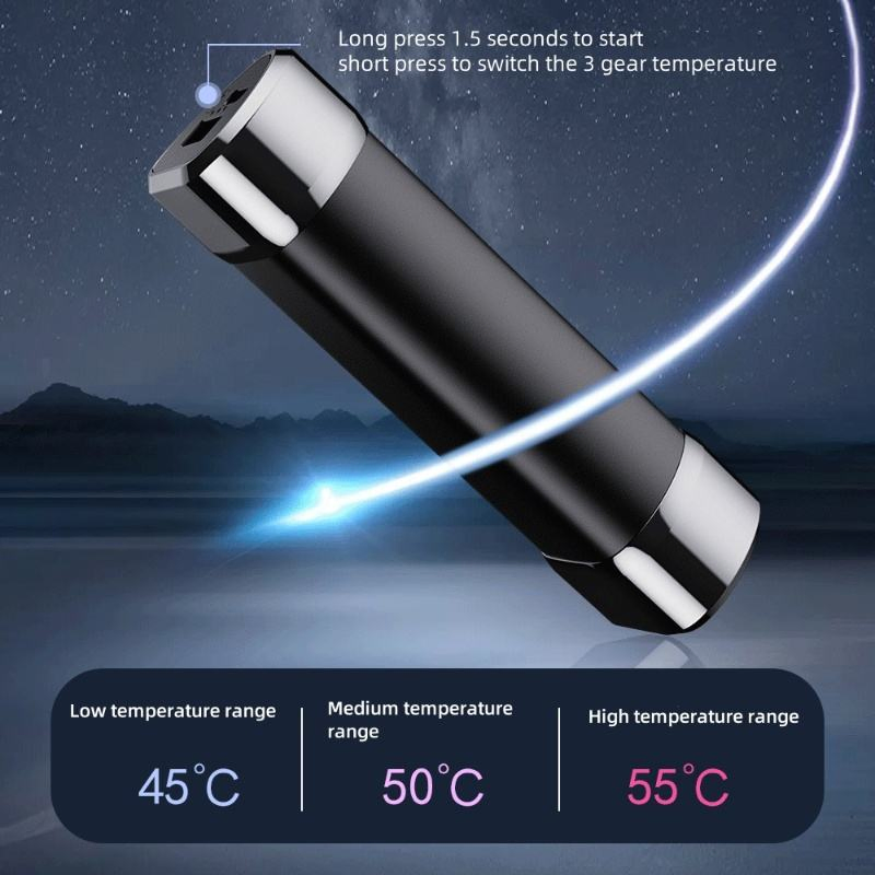 Portable Reusable Pocket Heater Magnetic Feature Turns Into 2 Hand Warmers
