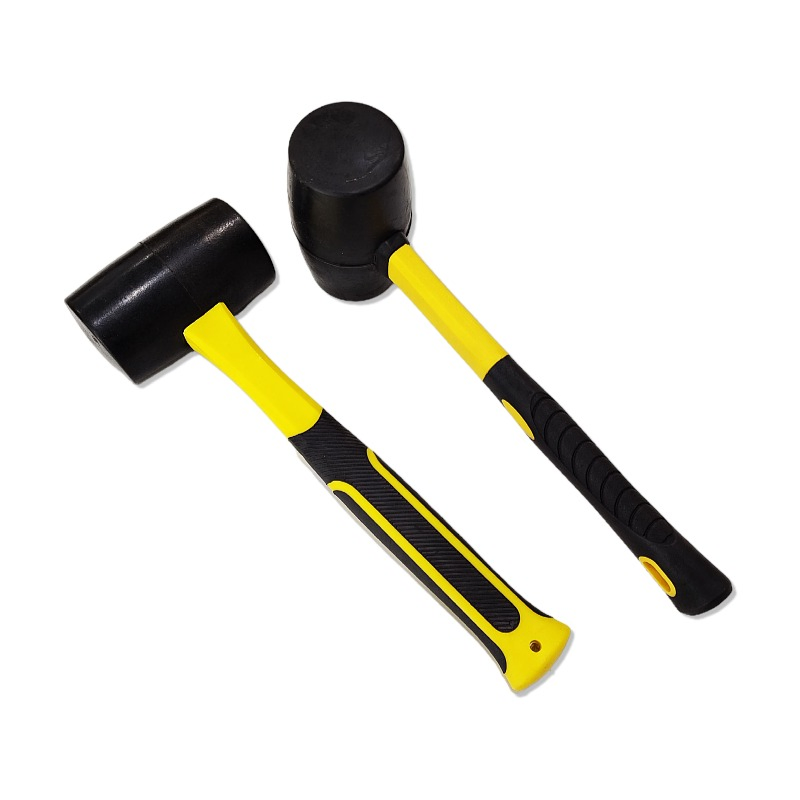 Durable 24oz Rubber Mallet for Renovation and Building Tasks