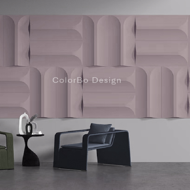 Polyester Panels Popular 3D Decorative Panel acoustic foam Material with Factory Price