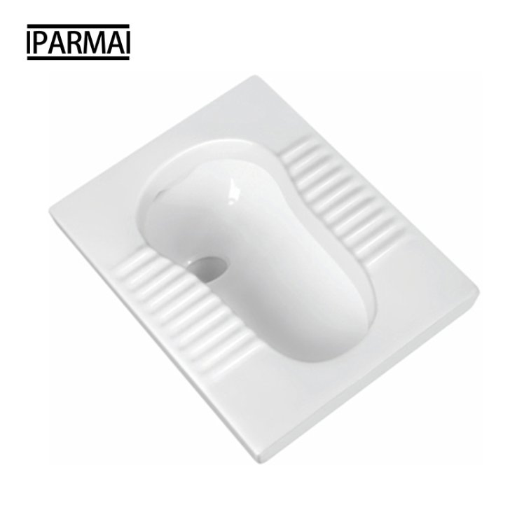 Rectangle Vitreous China Wc Toilet Squatting Pan