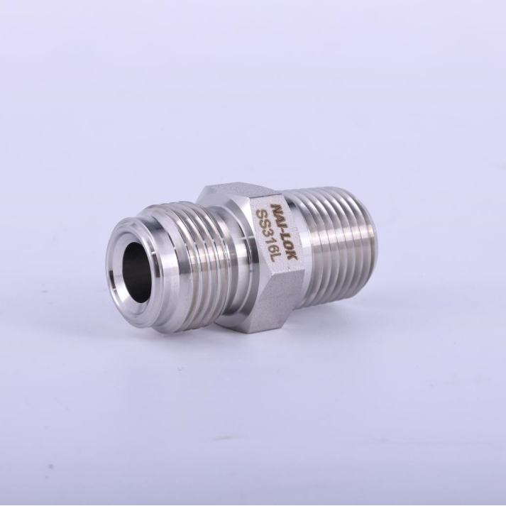 Nai-Lok 316L Stainless Steel UHP Metal Face Seal 1/4" Male Face Seal Equal Tee Ultra High Purity Fittings for Semiconductor