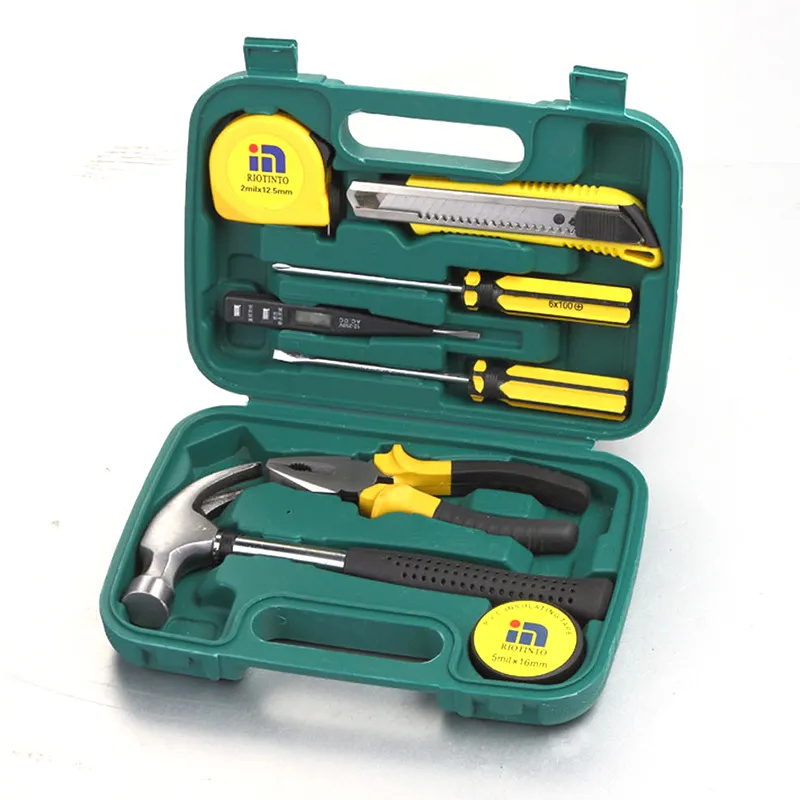 Plastic Toolbox Storage Case Packing Home Use General Household Hand Tool Kit Hand Tool Set
