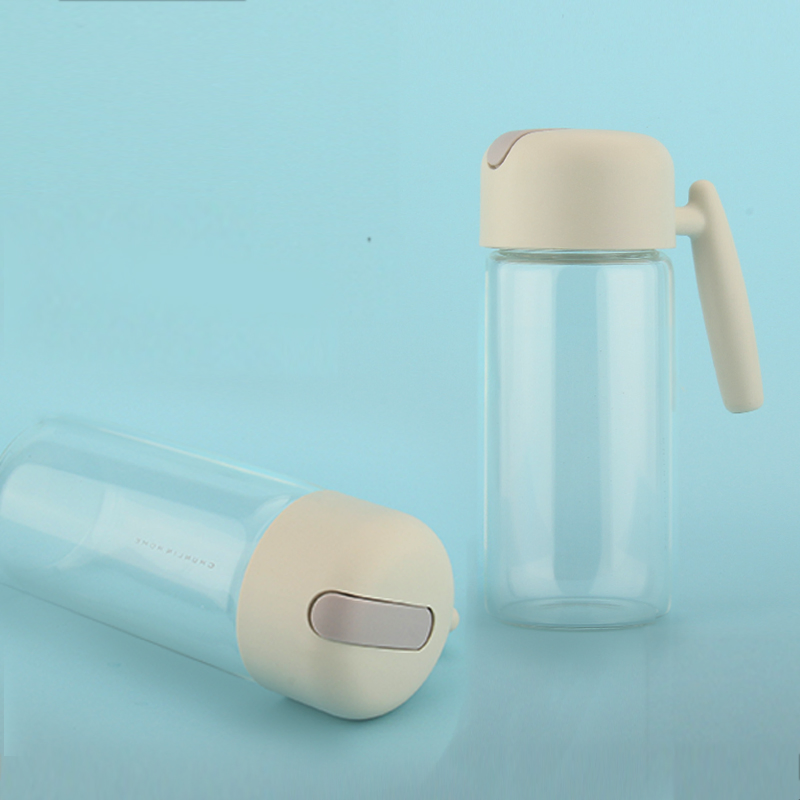 Hot Sales Borosilicate Glass Oil Can Glass Oil Bottle 400ml
