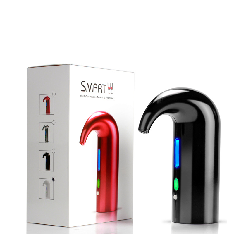 Smart Secura Automatic Rechargeable Wine Opener Foil Cutter Vacuum Stoppers Aerator Pourer Kit
