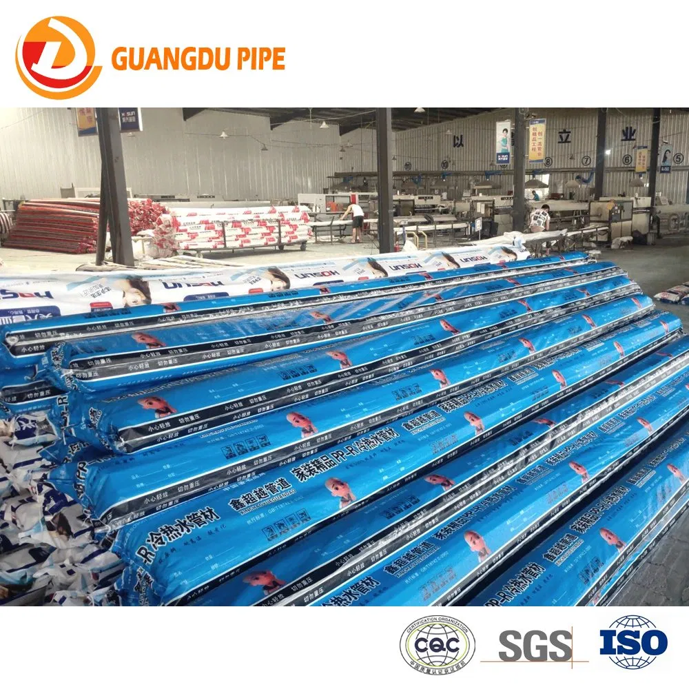 Professional Manufacturer Pn16 Pn20 White Green Plastic Plumbing PPR Tube Polypropylene PPR Pipe for Cold and Hot Water Supply