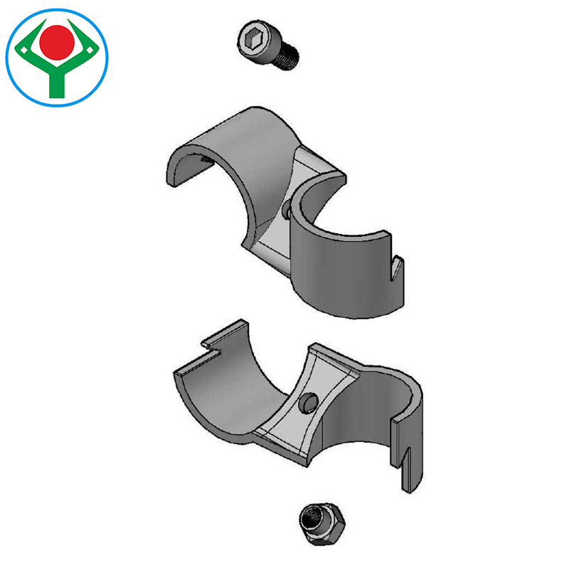 Ys-6 Balck Anti Rust Metal Flexible Pipe Connector Fitting Intersection Joint Set for Lean Pipe