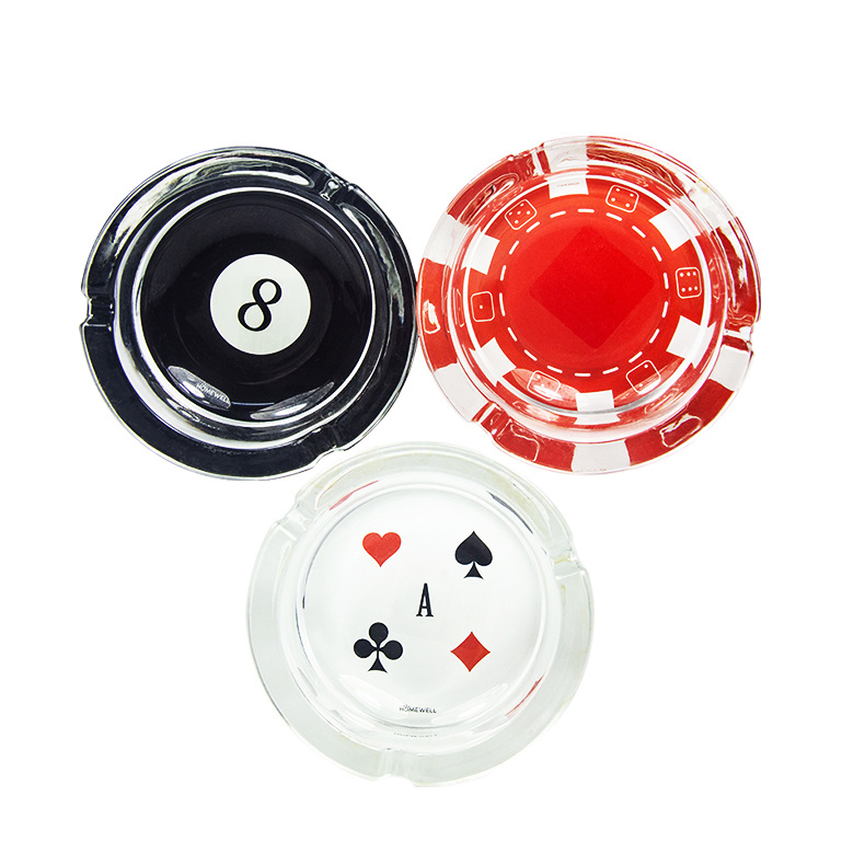 Hot Sale Glass Ashtray 100mm Round Home Ashtray Smoking Accessories Wholesale Price