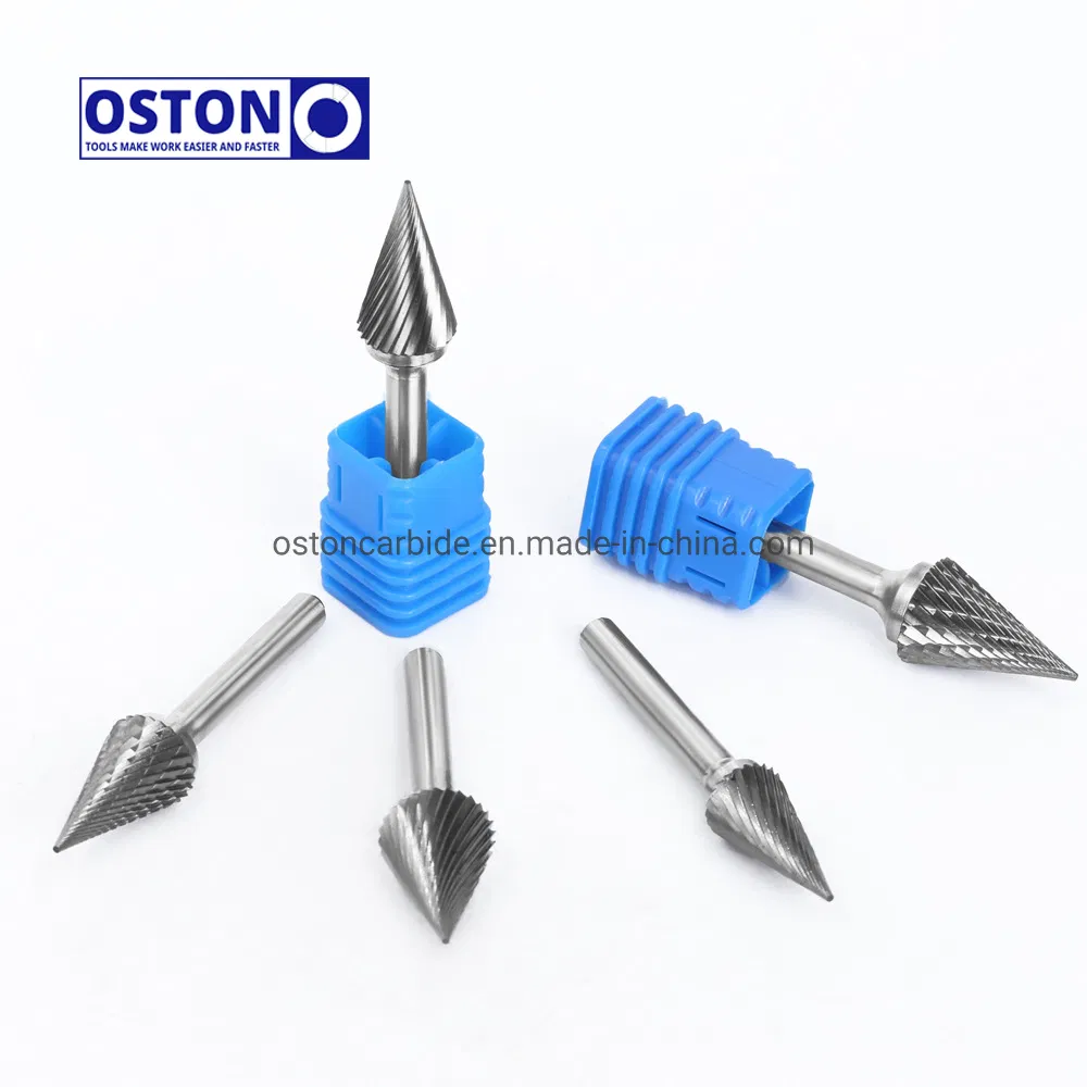 G Type 3mm Shank Pointed Tree Shape Tungsten Carbide Filing Burrs