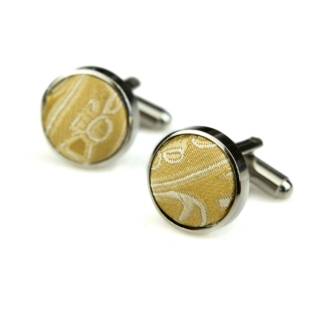 Запонки мужские тканевые декоративные