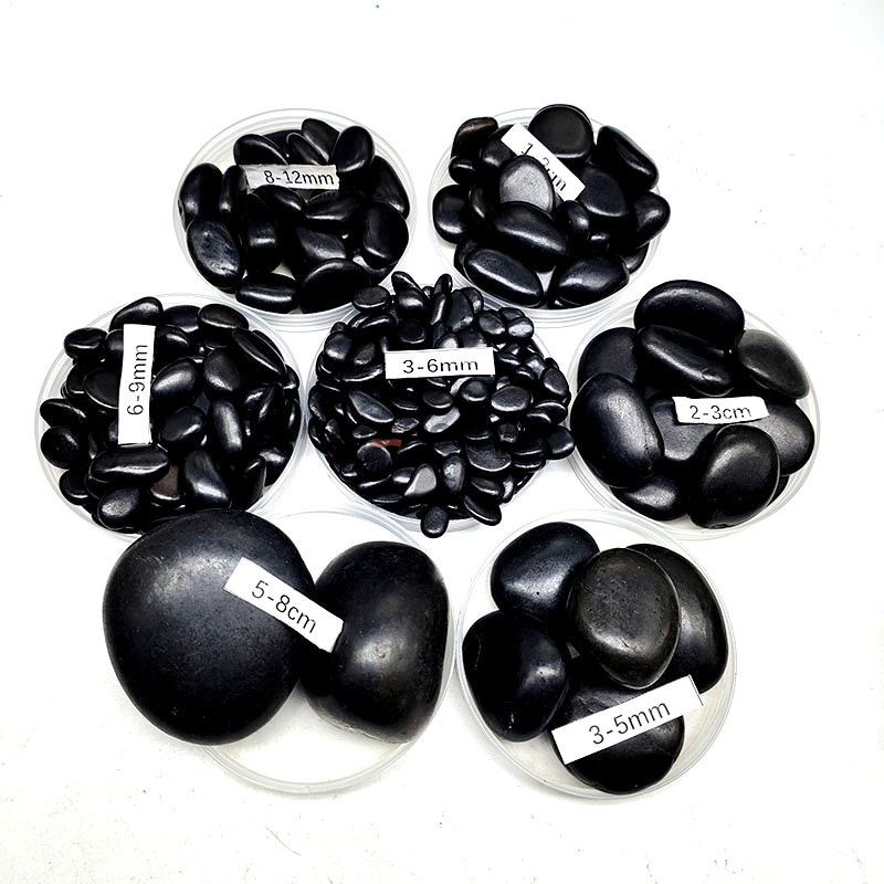 Starstone High-Quality Black Pebble Stones for Indoor and Outdoor Use