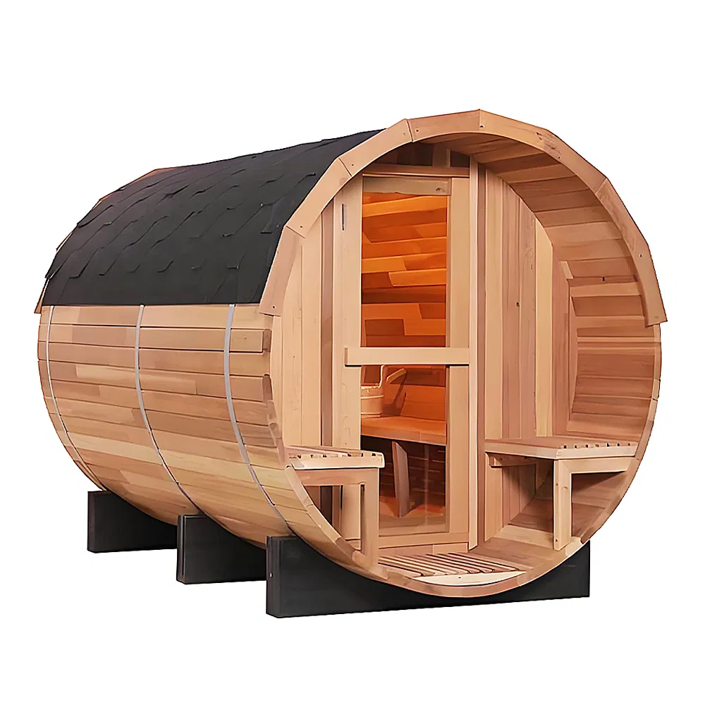 New Style Outdoor Sauna Wooden Hemlock 4 Person Home Sauna